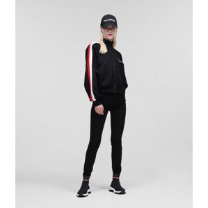 Mikina Karl Lagerfeld Rsg Monogram Zip Up Čierna L