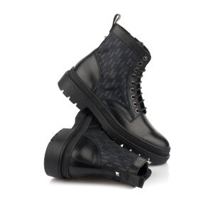 Členková Obuv Karl Lagerfeld Outland Mono Mix Lace Boot Čierna 40