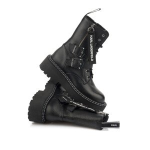 Topánky Na Platforme Karl Lagerfeld Patrol Ii Buckle Strap Hi Boot Čierna 37