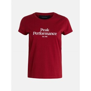 Tričko Peak Performance W Original Tee Červená Xs