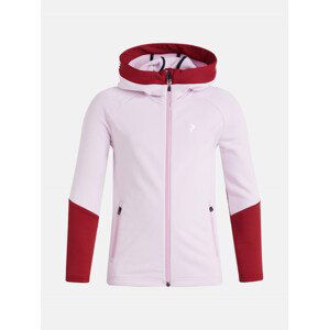 Mikina Peak Performance Jr Rider Zip Hood Ružová 150