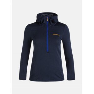 Mikina Peak Performance W Light Hooded Fleece Half Zip Modrá Xs