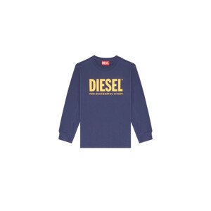 Tričko Diesel Tjustlogo Ml T-Shirt Modrá 4Y