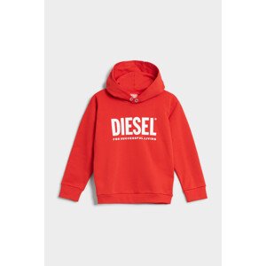 Mikina Diesel Sdivision-Logox Over Sweat-Shirt Červená 4Y