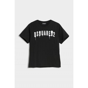 Tričko Dsquared2 Slouch Fit T-Shirt Čierna 10Y