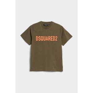 Tričko Dsquared2 Slouch Fit T-Shirt Zelená 10Y