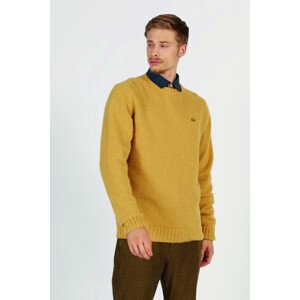 Sveter La Martina Man Tricot Crew Neck Alpaca-Wo Žltá Xl