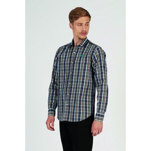 Košeľa La Martina Man Shirt L/S Checked Poplin Hnedá M