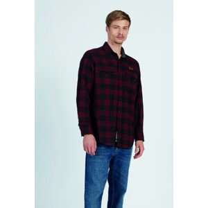 Košeľa La Martina Man Shirt L/S Checked Twill Červená Xxl