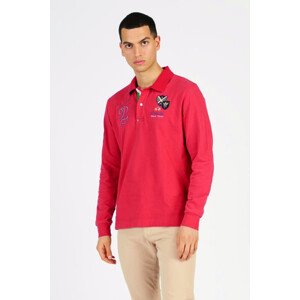 Polokošeľa La Martina Man Polo L/S Heavy Jersey Červená M