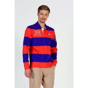 Polokošeľa La Martina Man Polo L/S Striped Jersey Modrá M