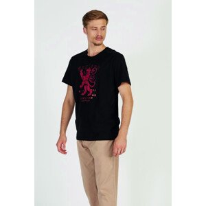 Tričko La Martina Man T-Shirt S/S Peached Cotton Čierna L