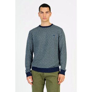 Sveter La Martina Man Tricot Crew Neck Viscose/M Modrá Xl