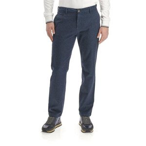 Nohavice La Martina Man Trousers Herringbone Cotto Modrá 31