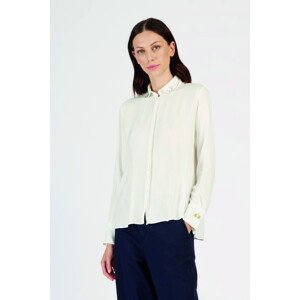 Košeľa La Martina Woman Shirt L/S Viscose Satin Biela 3