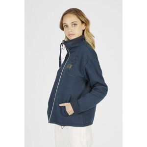 Mikina La Martina Woman Full Zip Fleece Modrá 5