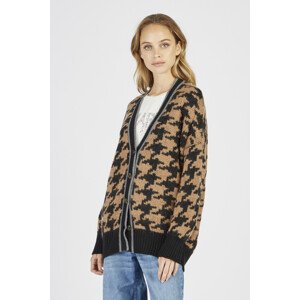 Sveter La Martina Woman Tricot Cardigan Wool/Moh Hnedá 1