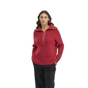 Sveter La Martina Woman Tricot Half Zip Alpaca B Červená 1