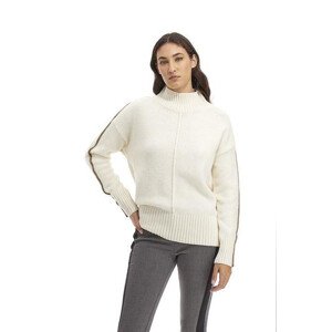 Sveter La Martina Woman Tricot Full Zip Alpaca B Biela 5