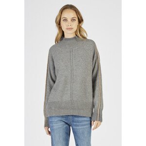 Sveter La Martina Woman Tricot Full Zip Alpaca B Šedá 4