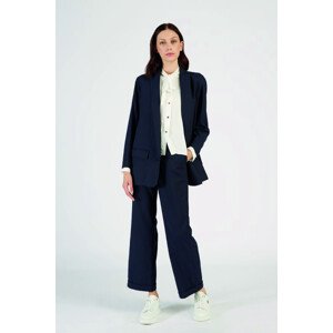 Nohavice La Martina Woman Trousers Jaquard Modrá 5