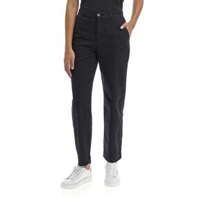 Nohavice La Martina Woman Trousers Cotton Twill Čierna 30