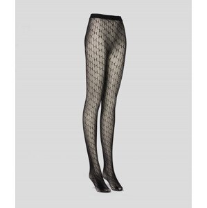 Pančuchy Karl Lagerfeld K/Monogram Tights Čierna M/L