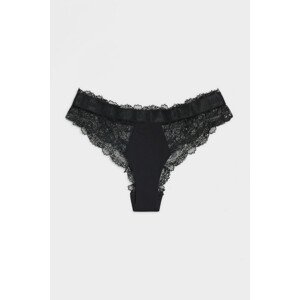 Spodná Bielizeň Karl Lagerfeld Tailored Lace Bikini Brief Čierna M