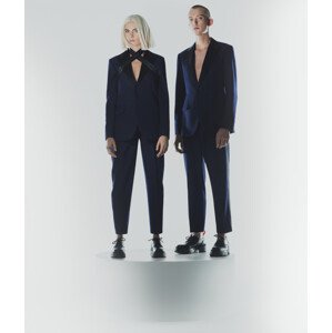 Nohavice Karl Lagerfeld Klxcd Tuxedo Pants Modrá 48