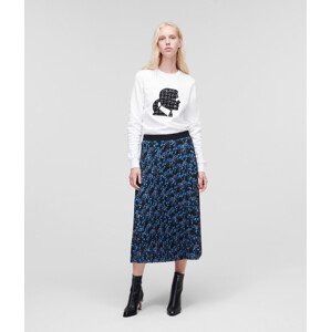 Sukňa Karl Lagerfeld Orchid Print Skirt Modrá 40