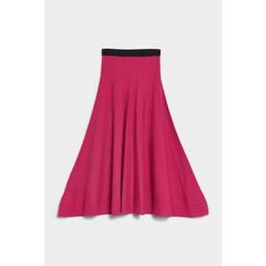 Sukňa Karl Lagerfeld Knit Pleated Skirt Ružová S