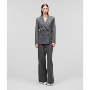 Sako Karl Lagerfeld Double Breasted Suit Blazer Šedá 42