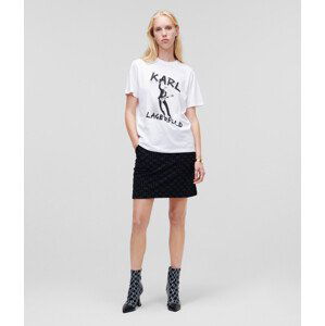 Tričko Karl Lagerfeld Karl Archive Oversized T-Shirt Biela M