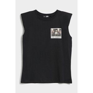 Tričko Karl Lagerfeld Karl Archive Tank Top Čierna L