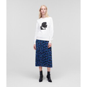 Mikina Karl Lagerfeld Boucle Karl Profile Sweatshirt Biela S