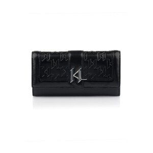 Peňaženka Karl Lagerfeld K/Saddle Chain Cont. Flap Wt Čierna None