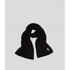 Šál Karl Lagerfeld K/Ikonik Patch Knit Scarf Čierna None