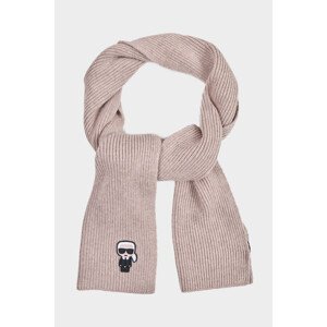 Šál Karl Lagerfeld K/Ikonik Patch Knit Scarf Hnedá None