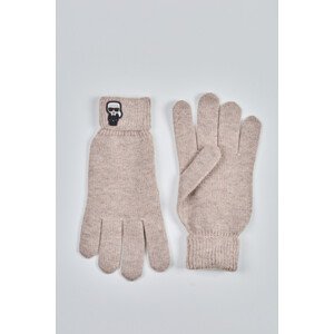 Rukavice Karl Lagerfeld K/Ikonik Patch Knit Glove Hnedá S