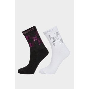 Ponožky Karl Lagerfeld K/Evening Lurex Sock 2Pak Čierna 35/38