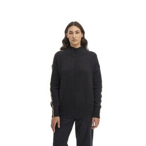 Sveter La Martina Woman Tricot Full Zip Alpaca B Čierna 2