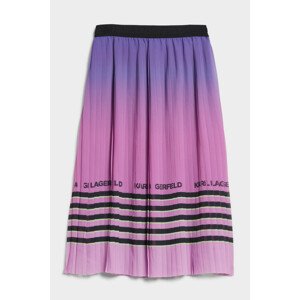 Sukňa Karl Lagerfeld Striped Pleat Skirt Ružová 40