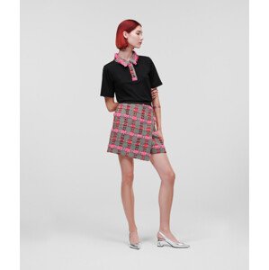 Sukňa Karl Lagerfeld Boucle Knit Skirt Ružová Xs