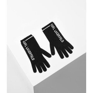 Rukavice Karl Lagerfeld K/Essential Knit Glove Čierna L
