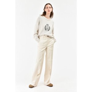 Nohavice Manuel Ritz Women`S Trousers Biela 38