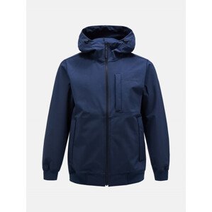 Bunda Peak Performance M Softshell Hood Jacket Modrá S