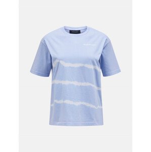 Tričko Peak Performance W Tie Dye Tee Modrá L