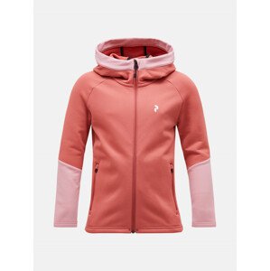 Mikina Peak Performance Jr Rider Zip Hood Ružová 150