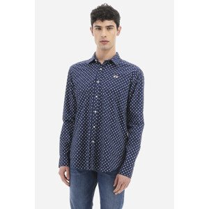 Košeľa La Martina Man Shirt L/S All Over Print P Modrá Xxl