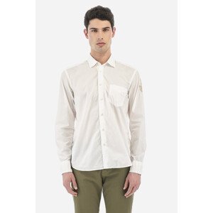 Košeľa La Martina Man Shirt L/S Parachute Canvas Biela Xxxl